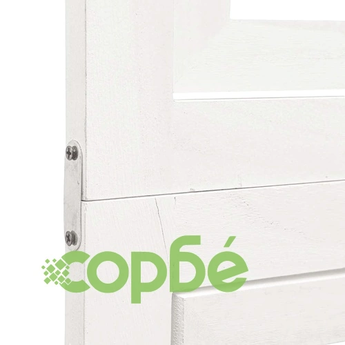 Разделител за стая, 4 панела, бял, дърво пауловния масив ➤ топ цена ➤ sorbe.bg