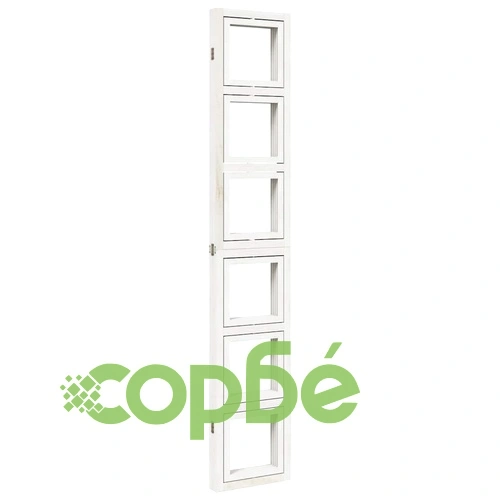 Разделител за стая, 4 панела, бял, дърво пауловния масив ➤ топ цена ➤ sorbe.bg