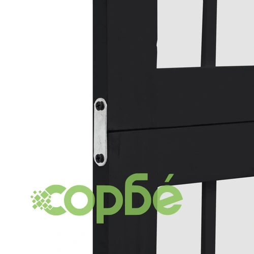 Разделител за стая, 6 панела, черен, дърво пауловния масив ➤ топ цена ➤ sorbe.bg