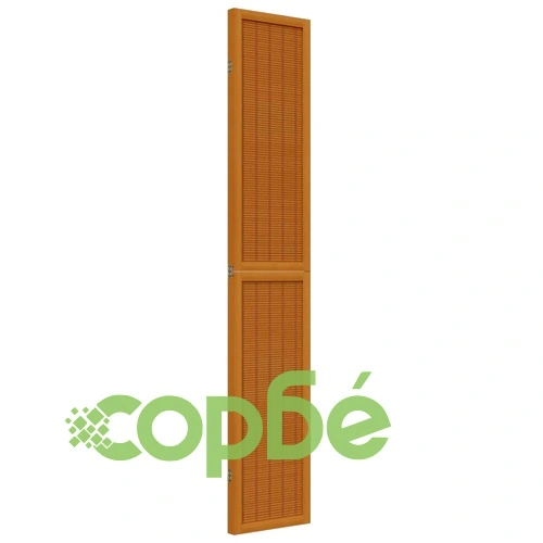 Разделител за стая, 3 панела, кафяв, дърво пауловния масив ➤ топ цена ➤ sorbe.bg