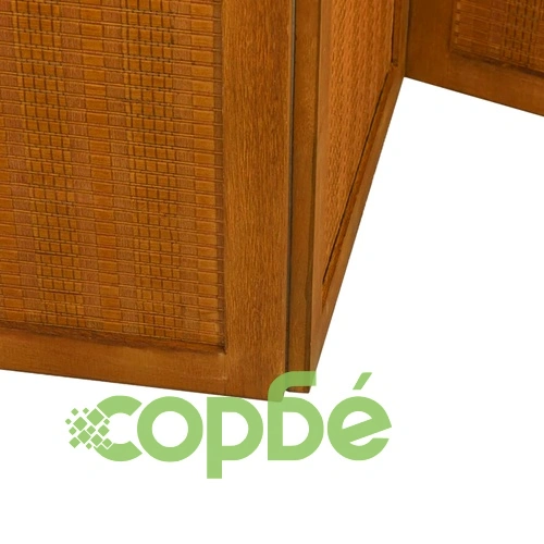 Разделител за стая, 4 панела, кафяв, дърво пауловния масив ➤ топ цена ➤ sorbe.bg