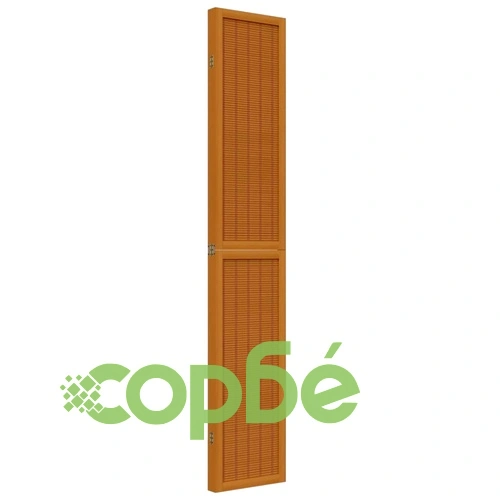 Разделител за стая, 4 панела, кафяв, дърво пауловния масив ➤ топ цена ➤ sorbe.bg