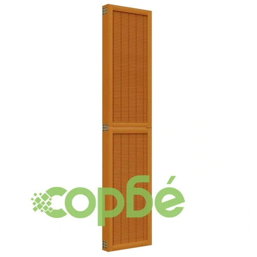 Разделител за стая, 5 панела, кафяв, дърво пауловния масив ➤ топ цена ➤ sorbe.bg