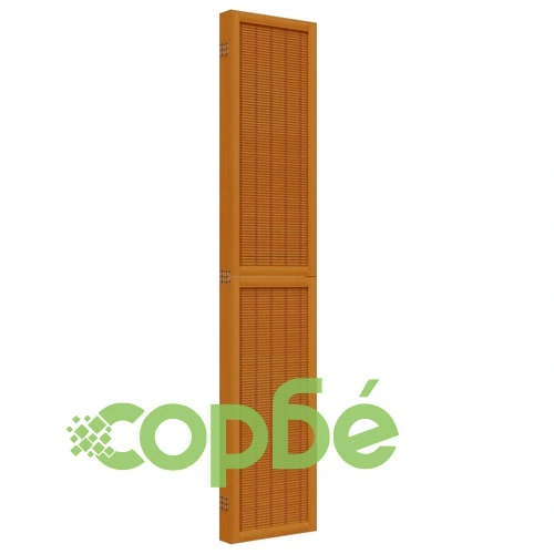 Разделител за стая, 5 панела, кафяв, дърво пауловния масив ➤ топ цена ➤ sorbe.bg