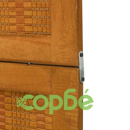 Разделител за стая, 5 панела, кафяв, дърво пауловния масив ➤ топ цена ➤ sorbe.bg