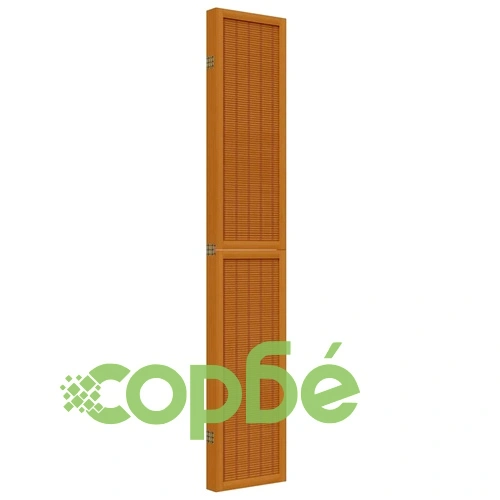 Разделител за стая, 5 панела, кафяв, дърво пауловния масив ➤ топ цена ➤ sorbe.bg