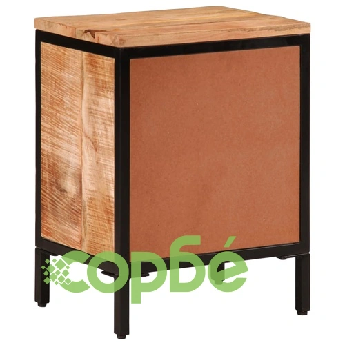 Нощно шкафче 40x30x52,5 см грубо мангово дърво масив ➤ топ цена ➤ sorbe.bg