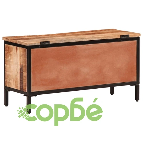 Кутия за съхранение 82x30x43 см грубо мангово дърво масив ➤ топ цена ➤ sorbe.bg