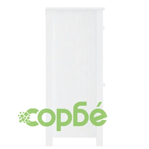 Шкаф за баня BERG, бял, 40x34x80 см, бор масив ➤ топ цена ➤ sorbe.bg