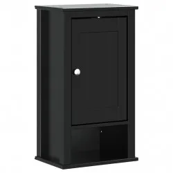 Шкаф за баня BERG черен 40x27x71,5 см бор масив