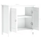 Шкаф за мивка за баня BERG, бял, 60x34x59 см, бор масив