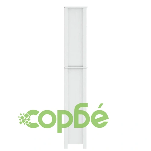 Шкаф за пералня BERG бял 76x27x164,5 см масивно дърво ➤ топ цена ➤ sorbe.bg