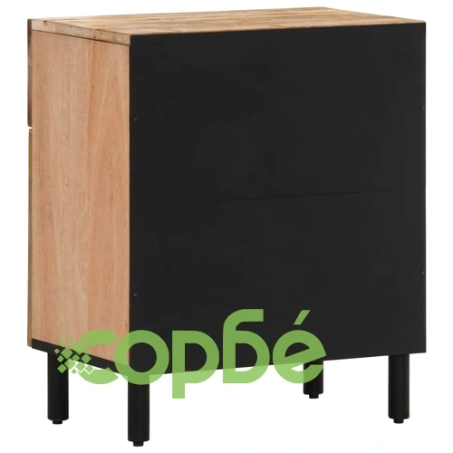 Нощно шкафче 50x33x60 см мангово дърво масив ➤ топ цена ➤ sorbe.bg