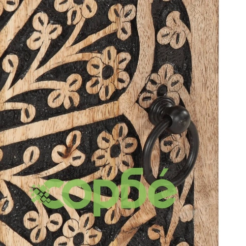 Шкаф за баня 38x33x58 см масивно мангово дърво ➤ топ цена ➤ sorbe.bg