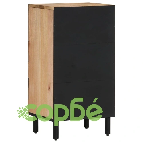 Страничен шкаф 40x33x75 см манго масивно дърво ➤ топ цена ➤ sorbe.bg
