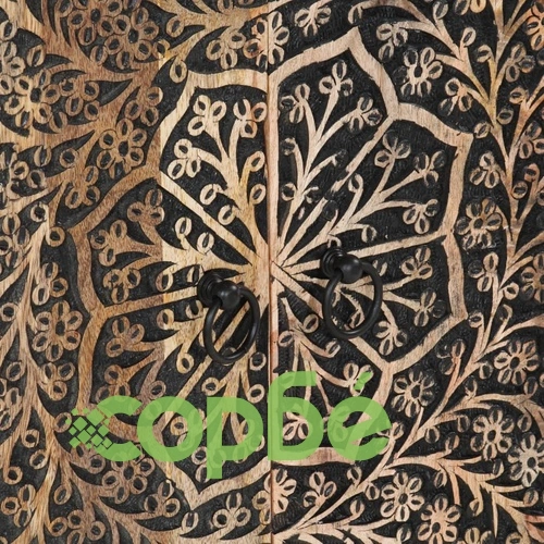 Страничен шкаф 60x33x75 см манго масивно дърво ➤ топ цена ➤ sorbe.bg
