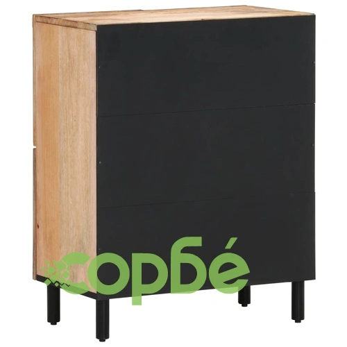 Страничен шкаф 60x33x75 см манго масивно дърво   ➤ топ цена ➤ sorbe.bg