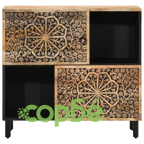 Страничен шкаф 80x33x75 см манго масивно дърво   ➤ топ цена ➤ sorbe.bg