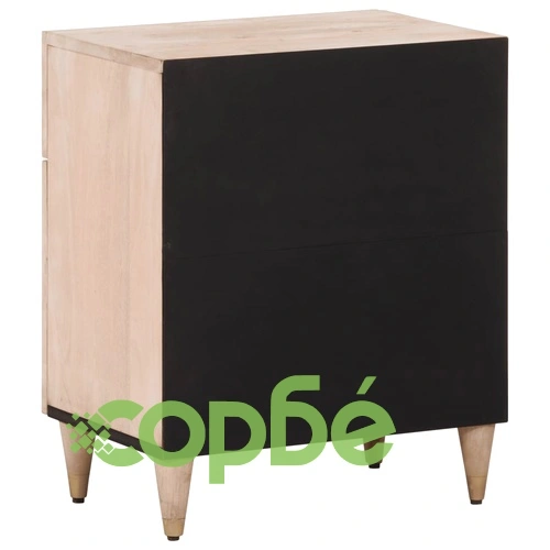 Нощно шкафче 50x33x60 см мангово дърво масив ➤ топ цена ➤ sorbe.bg