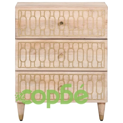 Нощно шкафче 50x33x60 см мангово дърво масив ➤ топ цена ➤ sorbe.bg