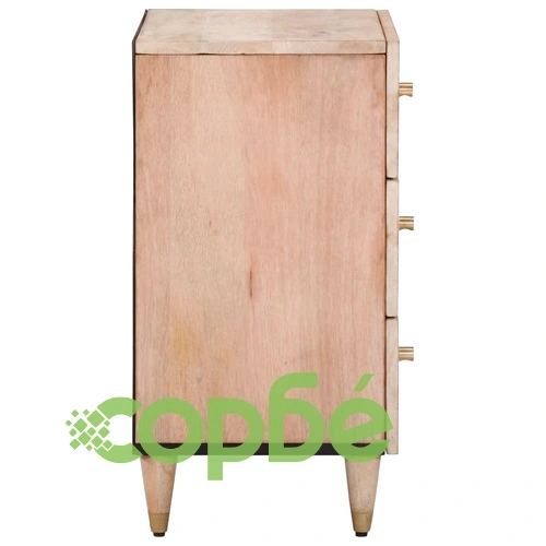 Нощно шкафче 50x33x60 см мангово дърво масив ➤ топ цена ➤ sorbe.bg