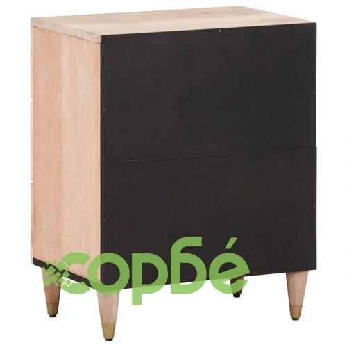 Нощно шкафче 50x33x60 см мангово дърво масив ➤ топ цена ➤ sorbe.bg