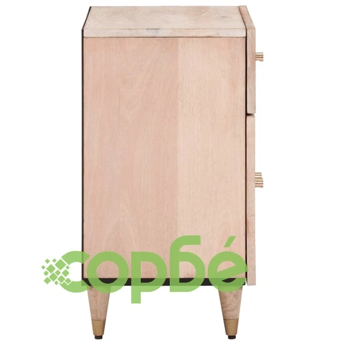 Нощно шкафче 50x33x60 см мангово дърво масив ➤ топ цена ➤ sorbe.bg