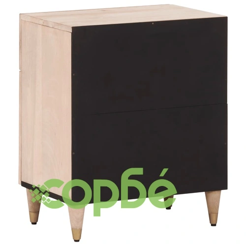Нощно шкафче 50x33x60 см мангово дърво масив ➤ топ цена ➤ sorbe.bg