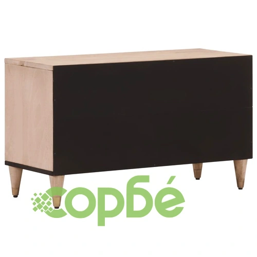 ТВ шкаф, 80x31x46 см, мангово дърво масив ➤ топ цена ➤ sorbe.bg