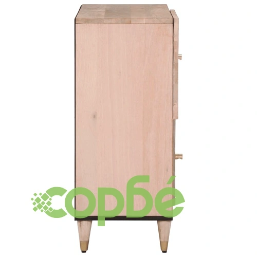 Страничен шкаф 80x33x75 см манго масивно дърво ➤ топ цена ➤ sorbe.bg