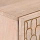 Страничен шкаф 80x33x75 см манго масивно дърво