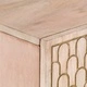 Страничен шкаф 90x33x75 см манго масивно дърво