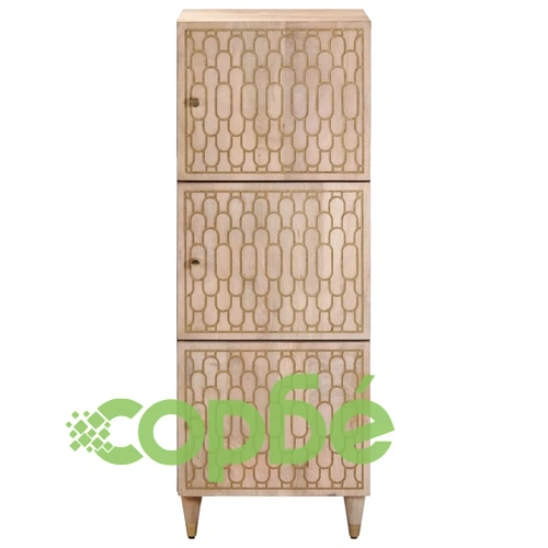 Висок шкаф, 40x33x110 см, мангово дърво масив ➤ топ цена ➤ sorbe.bg