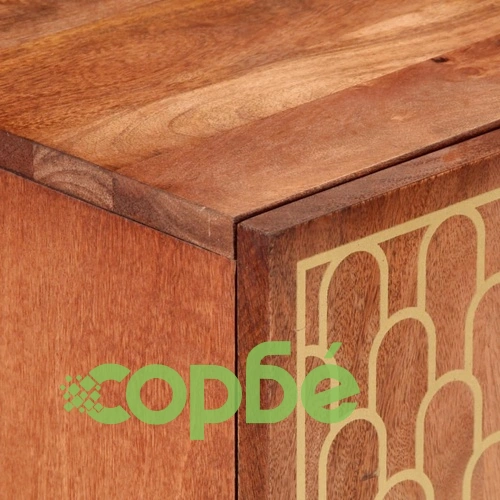 Страничен шкаф 60x33x75 см манго масивно дърво ➤ топ цена ➤ sorbe.bg