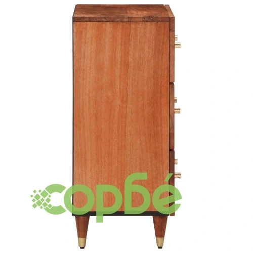 Страничен шкаф 60x33x75 см манго масивно дърво ➤ топ цена ➤ sorbe.bg