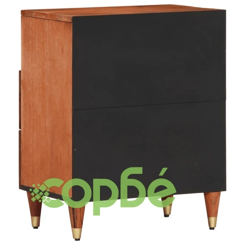 Нощно шкафче 50x33x62 см мангово дърво масив ➤ топ цена ➤ sorbe.bg