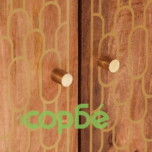 Шкаф за баня 62x33x58 см масивно мангово дърво ➤ топ цена ➤ sorbe.bg