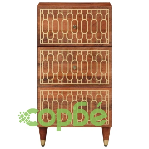 Страничен шкаф 40x33x75 см манго масивно дърво ➤ топ цена ➤ sorbe.bg