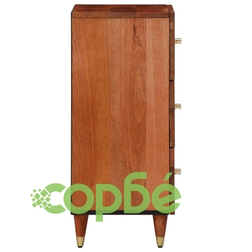Страничен шкаф 40x33x75 см манго масивно дърво ➤ топ цена ➤ sorbe.bg