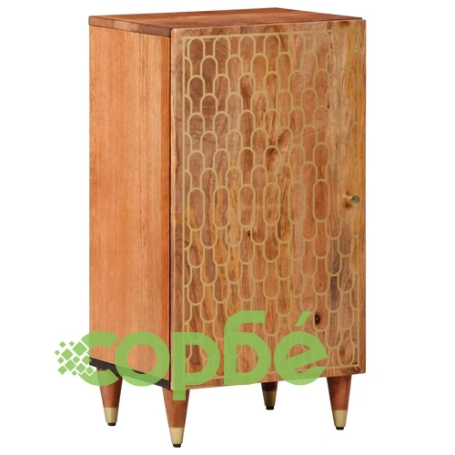 Страничен шкаф 40x33x75 см манго масивно дърво ➤ топ цена ➤ sorbe.bg