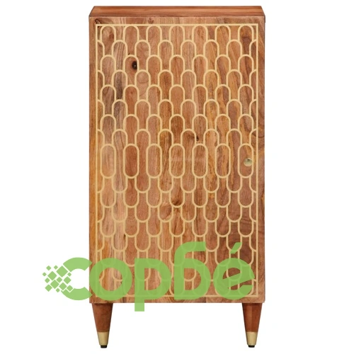 Страничен шкаф 40x33x75 см манго масивно дърво ➤ топ цена ➤ sorbe.bg