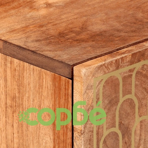 Страничен шкаф 40x33x75 см манго масивно дърво ➤ топ цена ➤ sorbe.bg