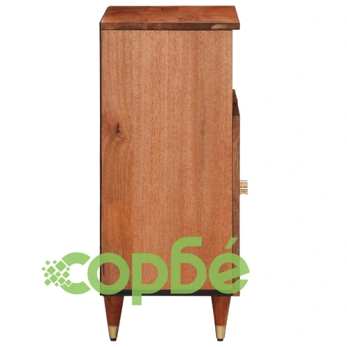 Страничен шкаф 60x33x75 см манго масивно дърво ➤ топ цена ➤ sorbe.bg