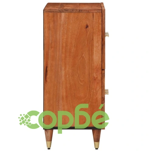 Страничен шкаф 60x33x75 см манго масивно дърво ➤ топ цена ➤ sorbe.bg
