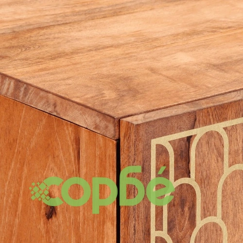 Страничен шкаф 60x33x75 см манго масивно дърво ➤ топ цена ➤ sorbe.bg