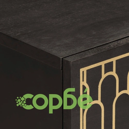 Страничен шкаф 60x33x75 см манго масивно дърво ➤ топ цена ➤ sorbe.bg