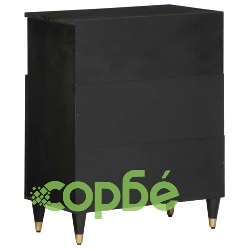 Страничен шкаф 60x33x75 см манго масивно дърво ➤ топ цена ➤ sorbe.bg