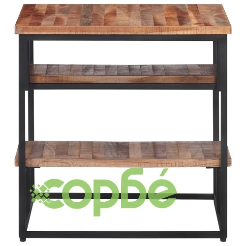 Помощна масичка 50x50x50 см масивно регенерирано тиково дърво ➤ топ цена ➤ sorbe.bg