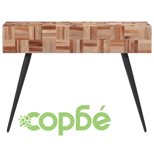 Конзолна маса 110x34x80 см масивно регенерирано тиково дърво ➤ топ цена ➤ sorbe.bg