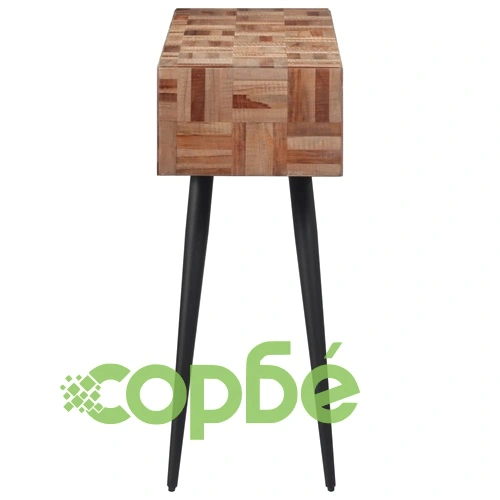 Конзолна маса 110x34x80 см масивно регенерирано тиково дърво ➤ топ цена ➤ sorbe.bg